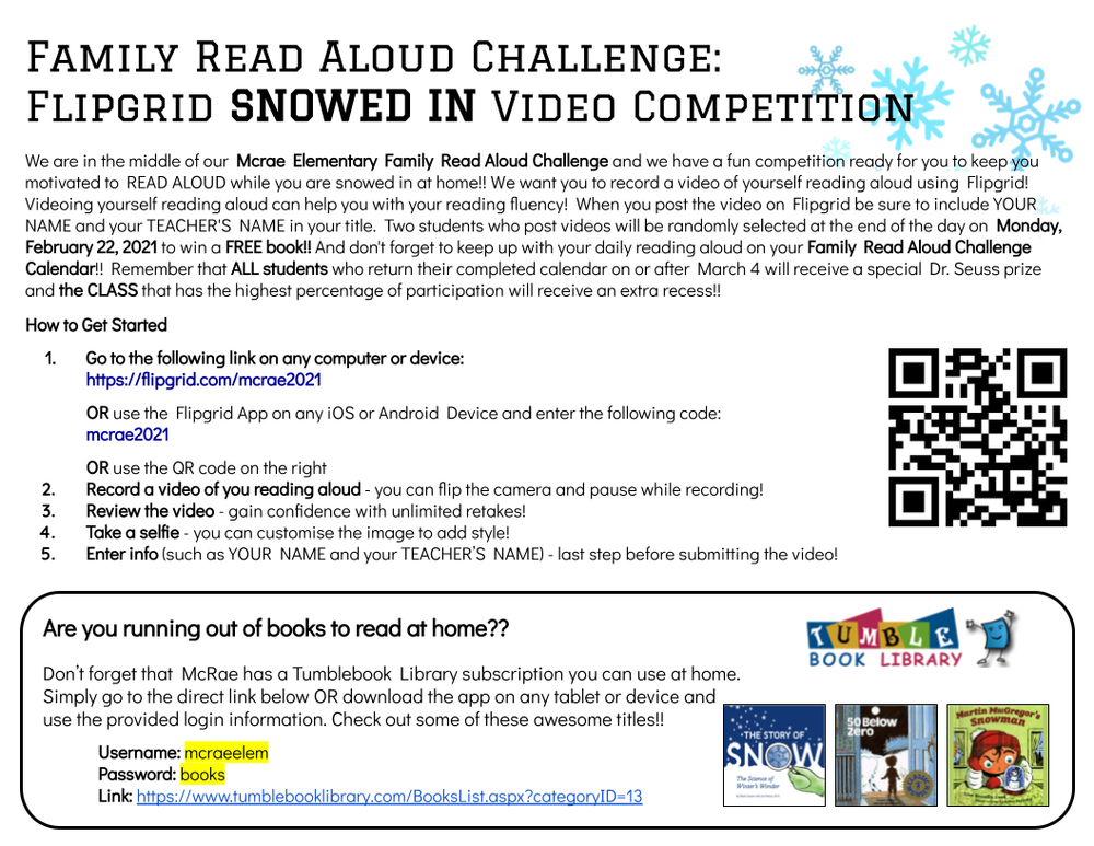 Flip Grid Snowed In Video Competition!