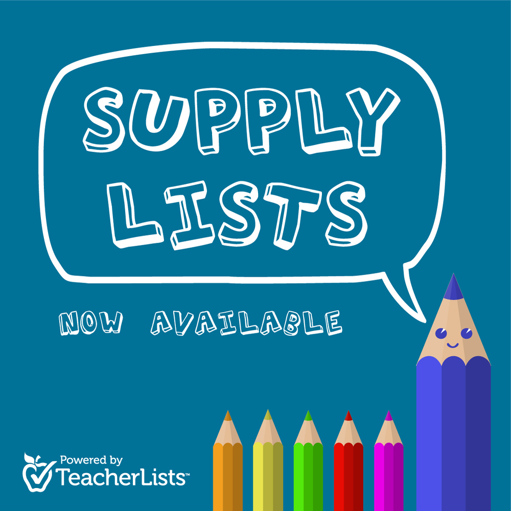 School Supply List for 2020-21 School Year