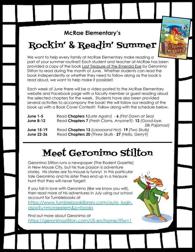 Rockin' & Readin' Summer for McRae Students