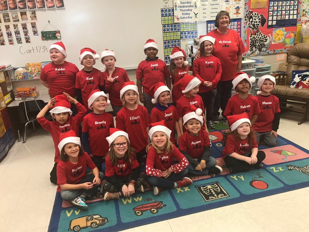 K Class Enjoys Christmas PJs
