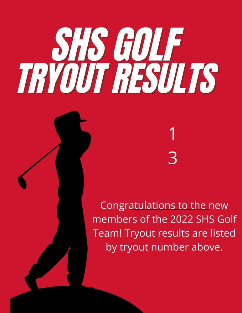 golf tryout results