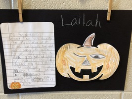 Third Grade Classes Write About Their Jack-o-Lanterns!