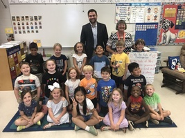 Mrs. Russell's Class Visits with Senator
