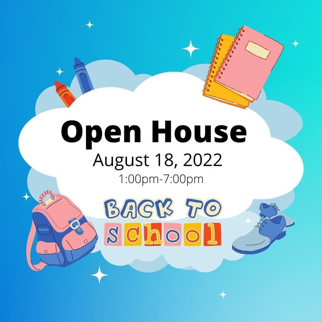 Open House August 18, 2022 1pm-7pm